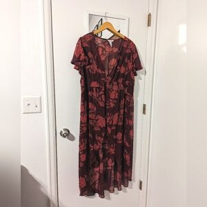 Arizona Floral high low cardigan size XXL